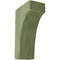 Ekena Millwork 3 1/2"W x 6"D x 10"H Clarksville Wood Vintage Decor Bracket, Restoration Green BKTWD04X06X10CVGR - alternate 1
